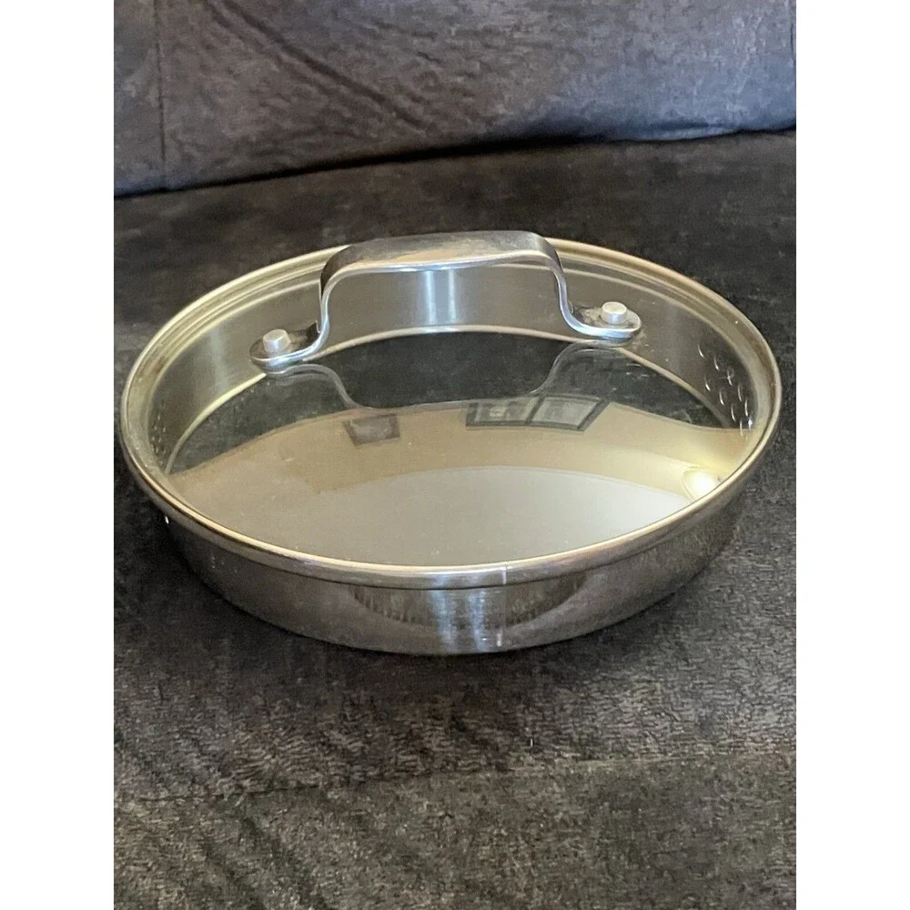 Glass Pan Pot Stainless Handle 6.75” Replacement Lid